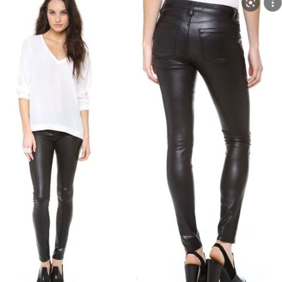 J Brand Super Skinny Coated Jeans - Picture 9 of 10